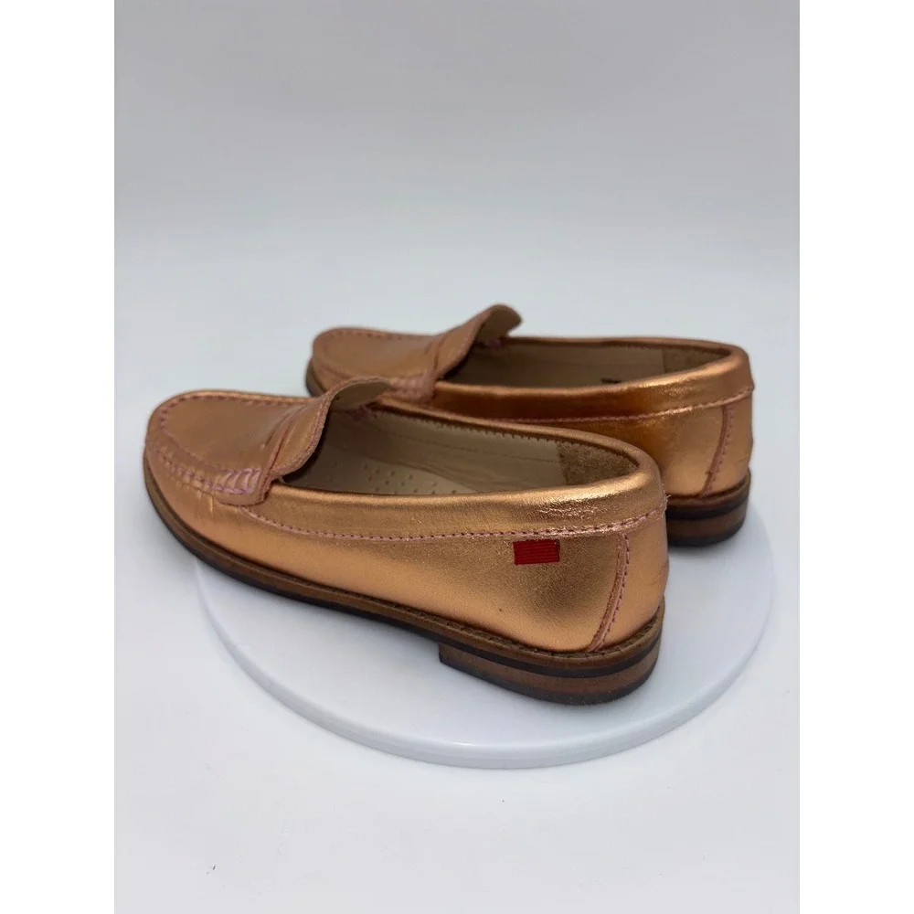 MARC JOSEPH New York Kids Penny‎ Loafer Shoe Rose Gold Leather NEW Toddler 12.5